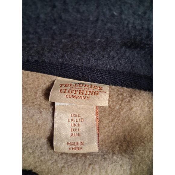 Telluride Clothing Co. Tan Fleece Pullover Jacket W/ Button Chest Pocket - Picture 3 of 8
